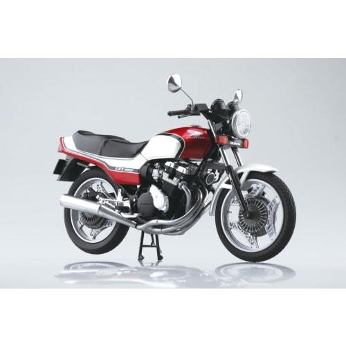 Aoshima Bunka Kyozai Skynet 1/12 Scale Complete Honda CBX400F Motorcycle in Pearl/Candy Red