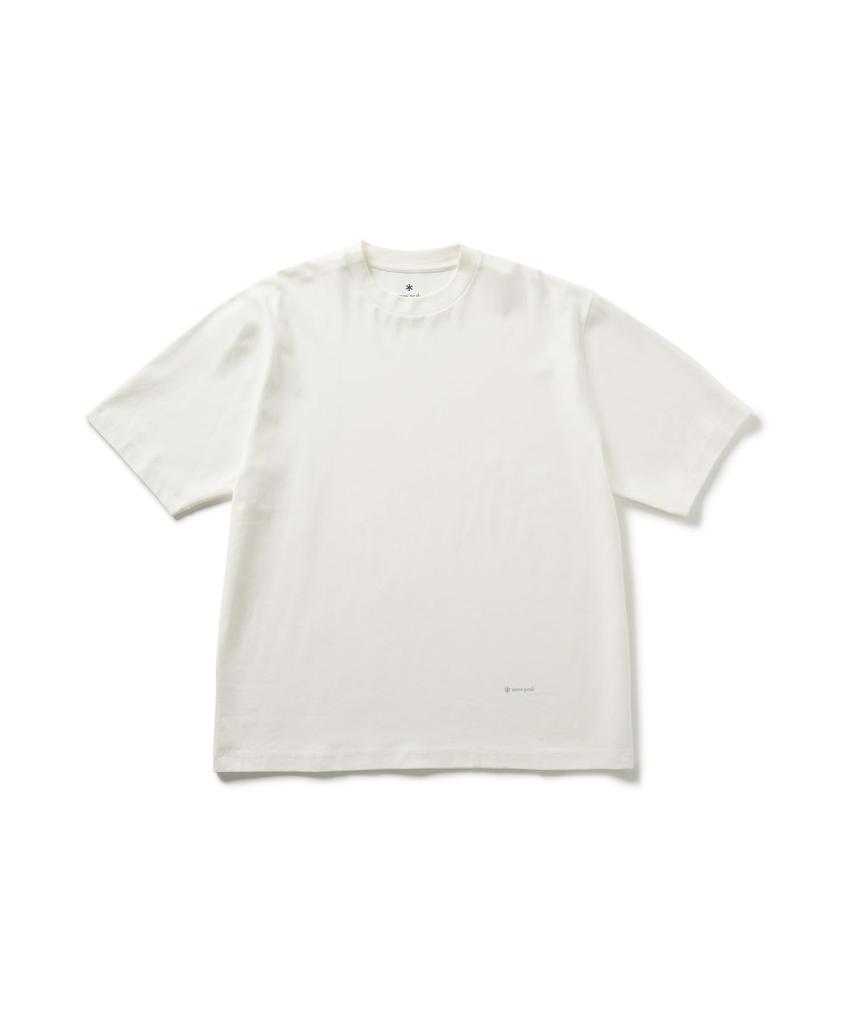 Snow Peak Organic Cotton Mercerized Short Size White T-Shirt TS-25AU001, Sleeve, Men's/Women's, S,