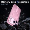 For iPhone 17 Pro Max Magnetic Case Kickstand Grid Texture TPU PC Phone Back Cover