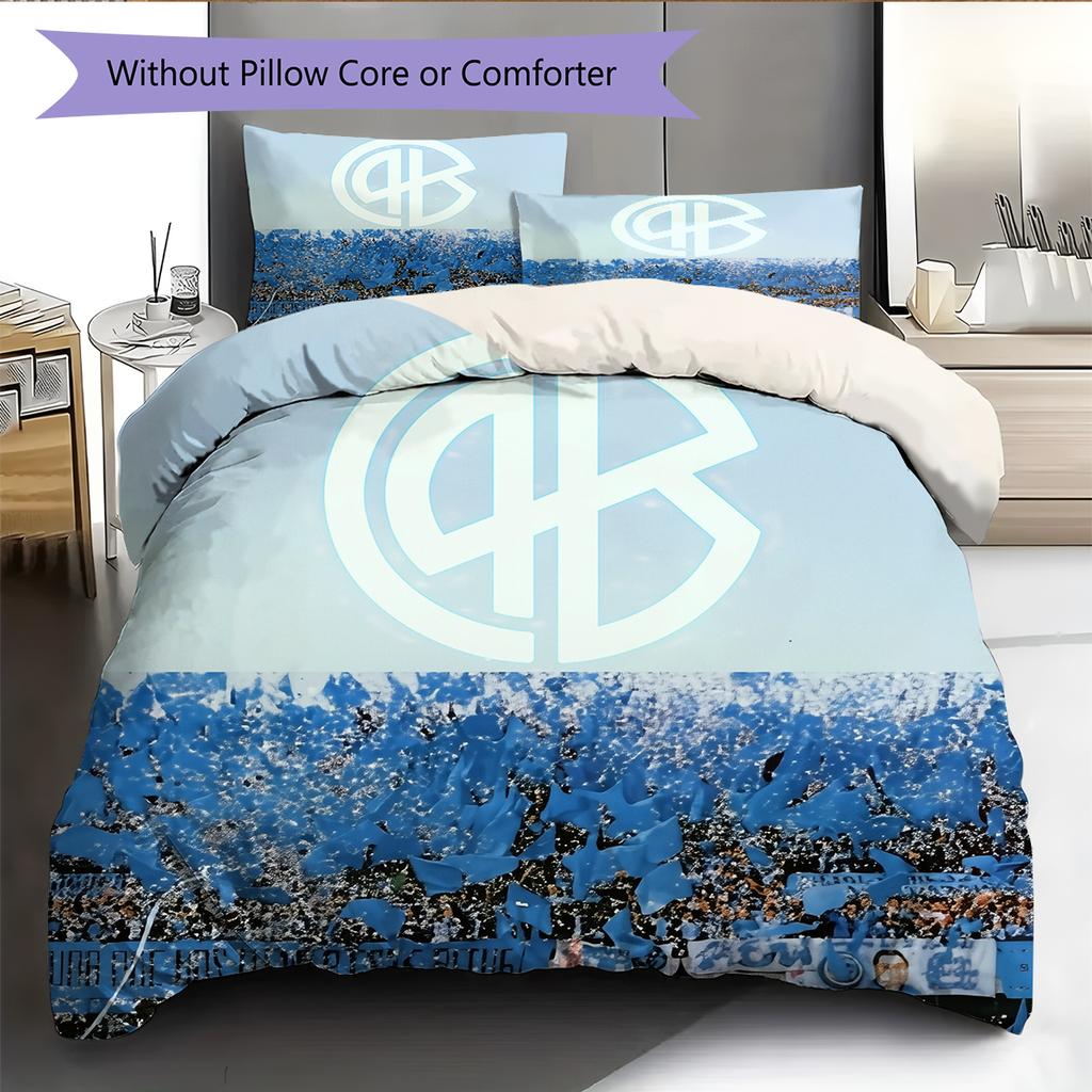 Belgrano Athletic Club Pattern Bedding Home Decoration Birthday Gift (1 * duvet cover + 2 * pillowcase, without core)