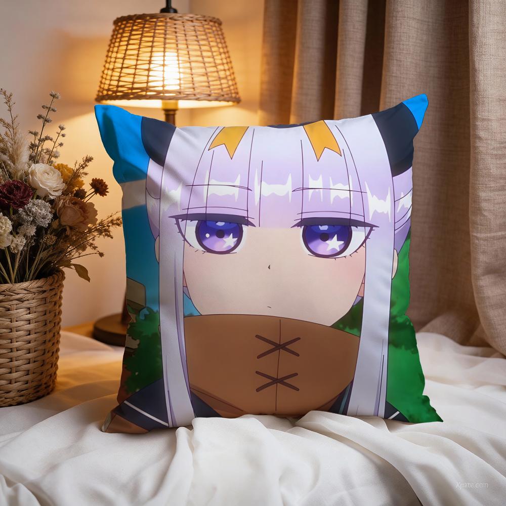 

Sleepy Princess Demon Castle Cushion Cover Premium Comfort Reversible Pillow Cove -Two in One Design for Any Room & Car Interior 30cmx30cm