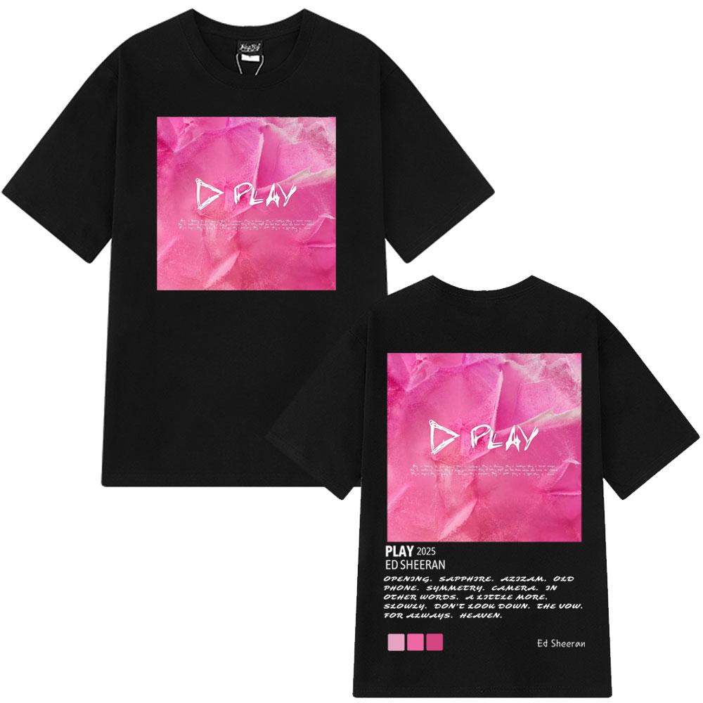 

Ed Sheeran Play Tour 2025 Fashion Graphics T-shirt Men Women Summer Tshirts Hip Hop Aesthetic Trend High-quality Loose T-shirts 3XL