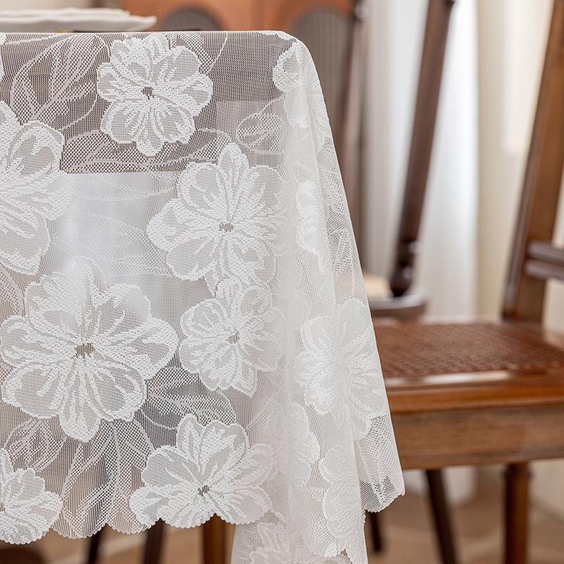French Style Table Decoration And Accessories Gentle And Elegant Rectangular Tablecloth Kitchen Dining Coffee Table Cover