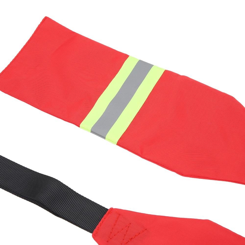2PCS Oxford Fabric Kayak Warning Flag Red Kayak Towing Flag Portable Kayak Travel Flag for Kayaking