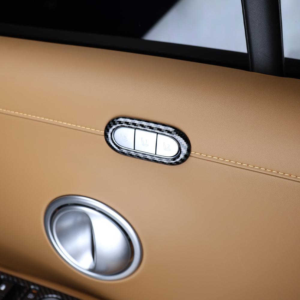 Car Interior Protection Cover ABS Memory Seat Control Button Panel Guard Dual-Version Fit For 2026 Hyundai Palisade LX3 LHD/RHD