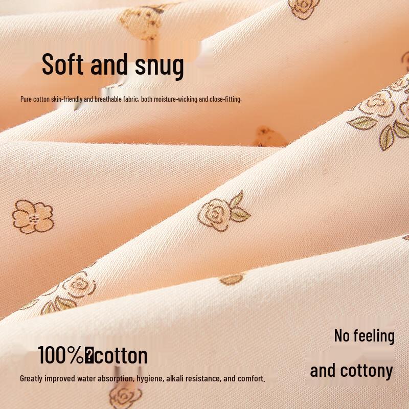 Audiffren Women's 100% Cotton Crotch Antibacterial Printed Briefs (3-Pack)