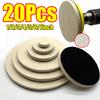 1-20Pcs Wool Felt Polishing Pad 1/2/3/4/5/6/7inch Polish Wheel Pad Drill Adapter for Drill,Fine Polishing of Metal Glass Stone