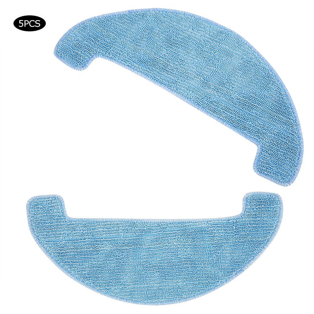 5Pcs Cleaning Fiber Mop Cloth Replacement Spare Parts Fit for Ilife V8 Sweeping Robot