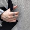 Fashion Retro Silver Color Cross Star Rings for Women Men Punk Gothic Couple Rings Festivals Party Jewelry Daily Accessories New
