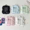 3 Inch Kpop Photocard Holder Keychain Ins Fashion Cute Star Fabric Puffy Idol Photo Storage Pendant For Fans