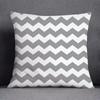 Double Sided Geometric Pillow Cover Minimalist Theme Party Decoration with Gray White Design for Modern Events