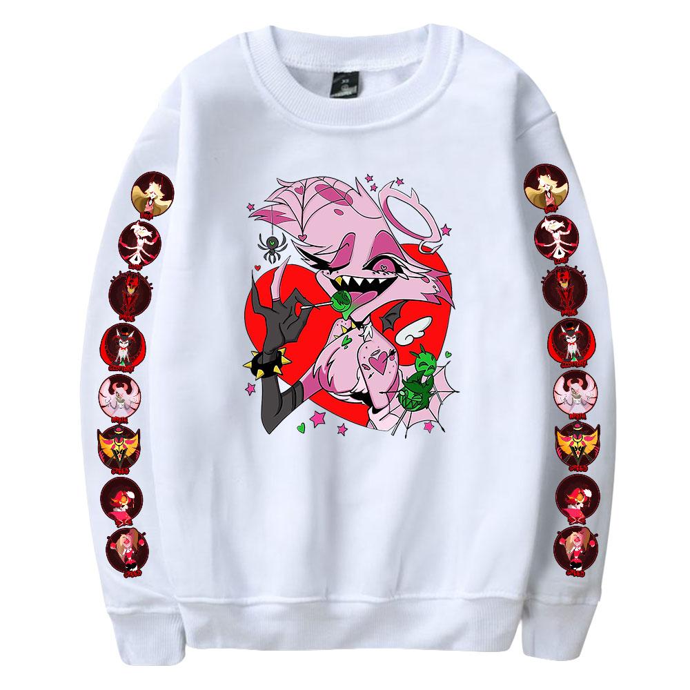 Fashion Hazbin Hotel Anime Printed HOODIES Casual O-Neck Sportswear Men Women Pullover Sweatshirts