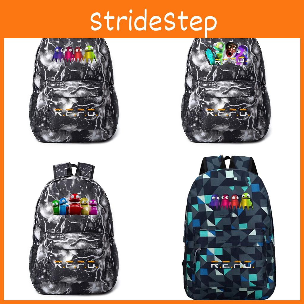 Student Pattern Repo Backpack Breathable Outdoor Use Schoolbag Gift Fashion