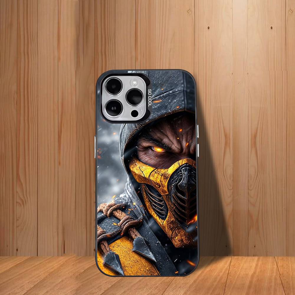 Mortal K-Kombat Game Phone Case For iPhone 17,16,15,14,13,12,11,Mini,Pro,SE,MAX White Matte Shockproof Cover