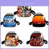 Boîte à déjeuner isotherme Cartoon Anime One Piece Sac thermique mignon et portable Sac à déjeuner avec rangement et isolation en feuille d'aluminium Sac de glace inclus