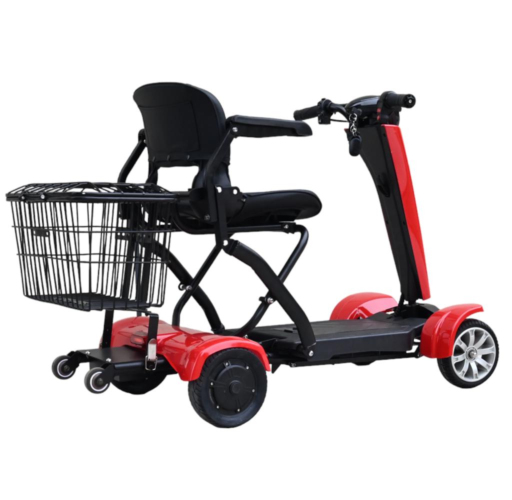 Wholesaler 250w Dual Motor Powerful 4 Wheels Electric Automatic Folding Mobility Scooter For Disabled
