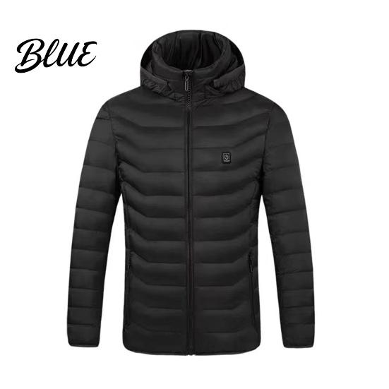 Adult Heated Clothing Blocks Hooded USB Power Heating Coat Winter Electric Supply 9 Padded Even