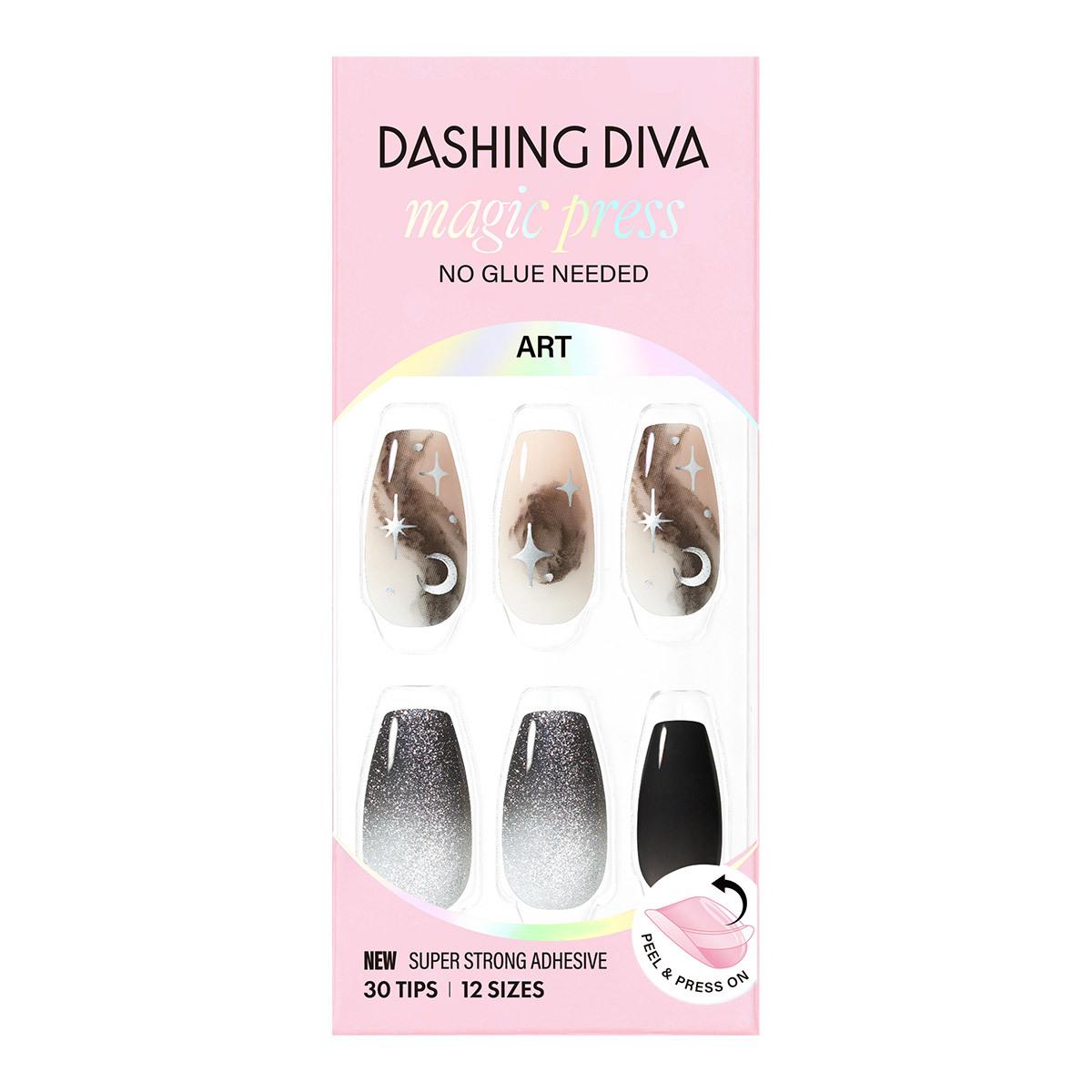 

DASHING DIVA Magic Press Выбор ногтей/педикюра Dreamy Black