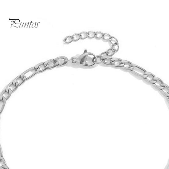 Kvinner Anklet Titanium Stålkjede Strand Anklet Justerbar lengde Fint utførelse Anklet Smykkegave