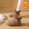 Fleece high-top fluffy boots for women's 2025 winter new student ins tide Korean version warm and casual big cotton shoes K2902