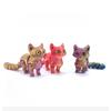 3D Printed Mini Cute Cat Figure Multi-joint Movable with Glittering Eyes for Room Decoration Accessories Kids Gift
