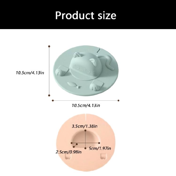 Pack of 6 Cute Cats Ear Cup Lid Cover Tea Bag Holder Silicone Mugs Toppers Teabag Squeezer for Coffee Milk Beverage Cups