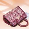 Bolsa de Mão Bordada Feminina Noiva Bolsa de Casamento Atmosférica Grande Capacidade Bordado Para Presente de Aniversário da Mãe