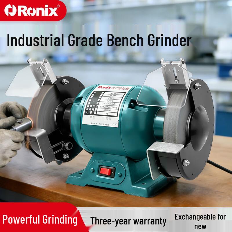 Ronix Industrial Benchtop Grinding & Polishing Machine CN Plug (adapter Included)