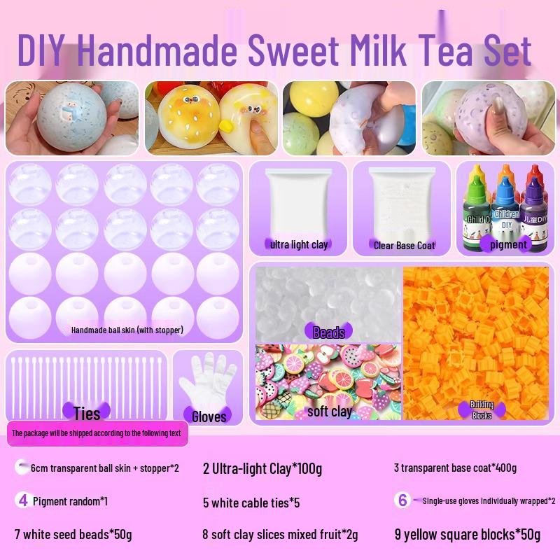 DIY Handgemachtes Squishy Ball Set - Beliebtes Stressabbau-Spielzeug mit Slow-Rebound-Funktion für ultimative Dekompression und Entspannung