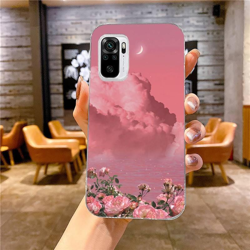Kawaii Sky Space Soft Phone Case For Xiaomi 12 11T 10 9 Redmi Note 11 10 10S Pro Redmi 9 9A 8 Transparent Phone Cover
