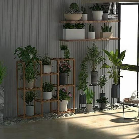Multi-Layer Floor-Standing Flower Rack for Living Room or Balcony
