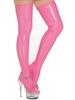 Laser Natte Look PVC Kousen Glanzend Kunstleer PU Dijhoge Kousen Panty's Cosplay Boven de Knie Lang Kousen Sexy Clubwear Calze