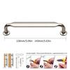 Modern Minimalist Zinc Alloy Gold and Sliver Cabinet Doors Handles Luxury Furniture Cabinet Cupboard Drawers Knob Wardrobes Pull