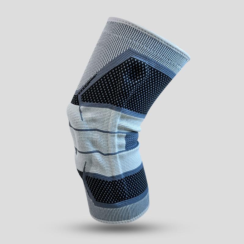 Sport Knieschoner für Männer und Frauen Basketball Fußball Badminton Fitness Laufen Silikon Federstütze Kniescheibe Meniskus
