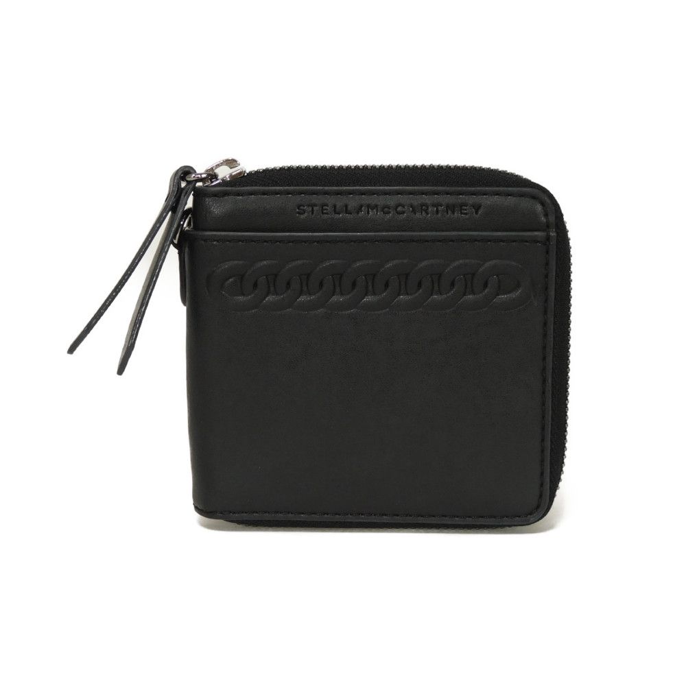 

Used 10316 Embossed Chain Zip Wallet 483463 7941 Zip Around Logo Black Unisex from Japan AUTHENTIC
