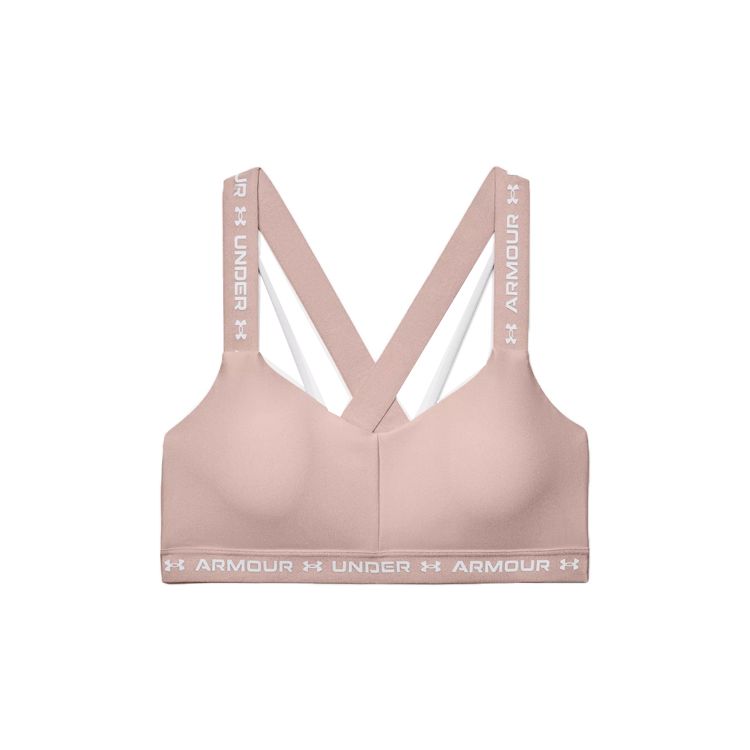 Under Armour Crossback Low-Impact Quick Dry Sports Bra Women Fast-Pink 1361033-667 S