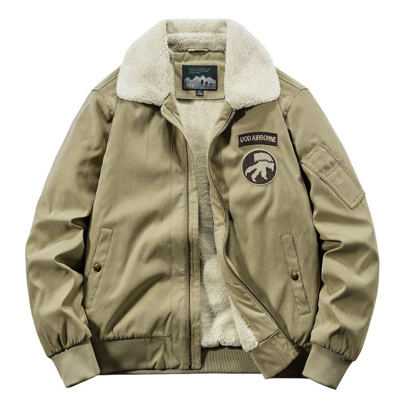 Cotton-padded Clothes Winter Plush Thickened Fur Collar Cotton-padded Clothes Plush Cotton-padded Jackets