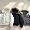 Winter new women's fashion big fur collar down cotton clothes foreign look thin warm cotton coat