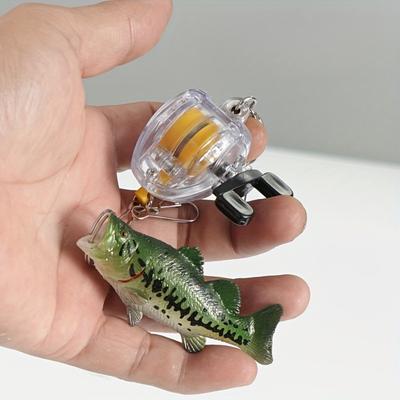 Compact Size For Portability Fishing Tackle Gifts Fly Fishing Reel Key Chain