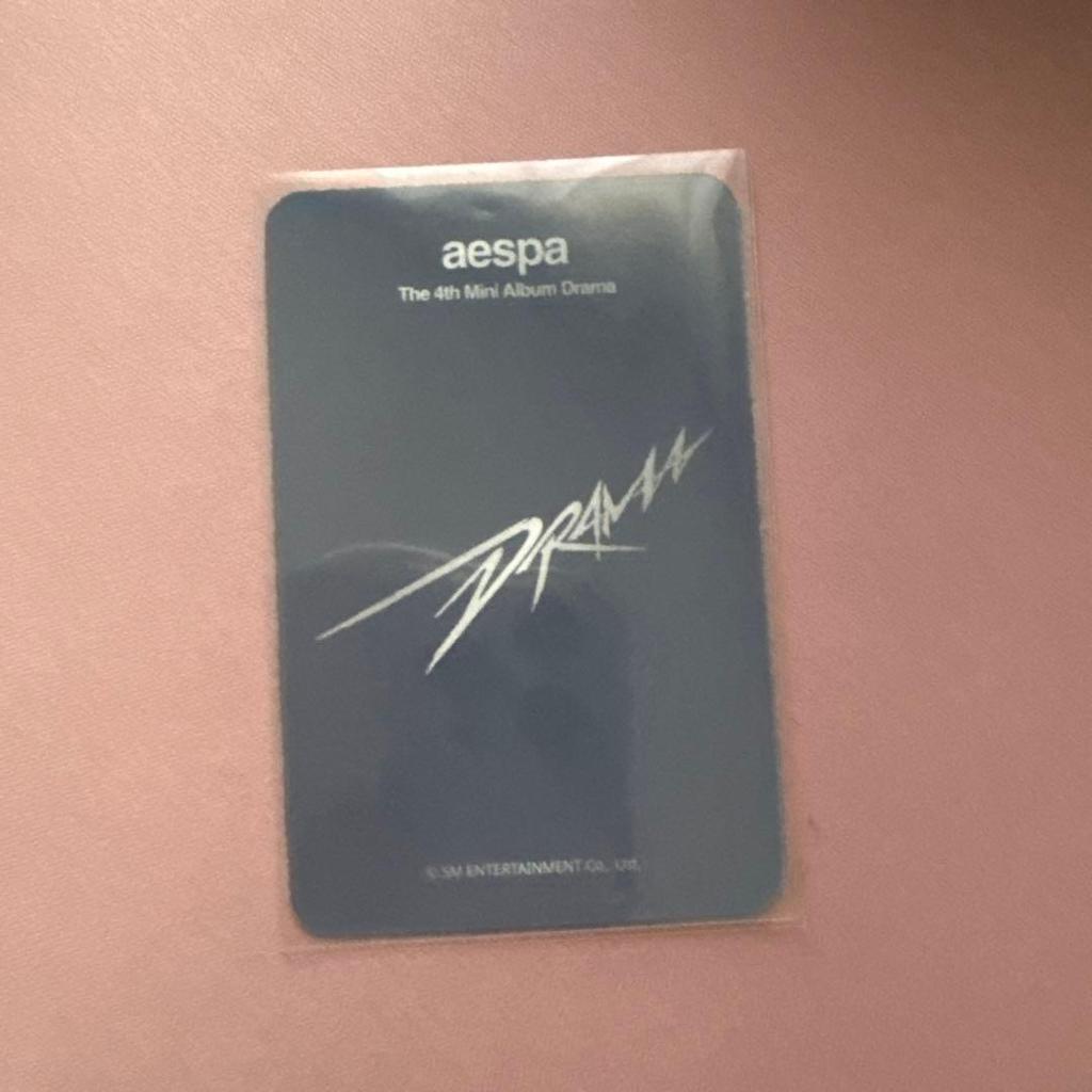 [USED] Aespa Drama Apple Music Autograph Session Giselle Trading Card 12