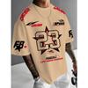 Sommer Herren Chicago Schwarz Rot Weiß Bedruckt 23 Muster Rundhals Atmungsaktiv Lässiges T-Shirt Locker Outdoor Oberteil