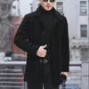 Men's Faux Lambskin Jacket - Short Lapel Coat for Autumn/Winter