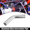 Car OD 1.75" Leg Length 4" Intercooler Pipe Intake Tube 45 Degree Bend Elbow