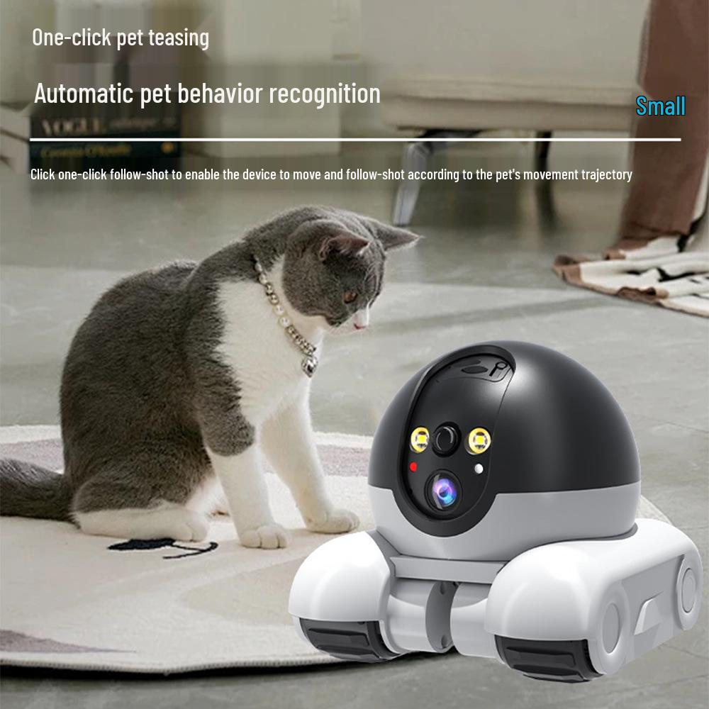 Little Tank Dual-Screen HD Pet Teasing Robot Camera