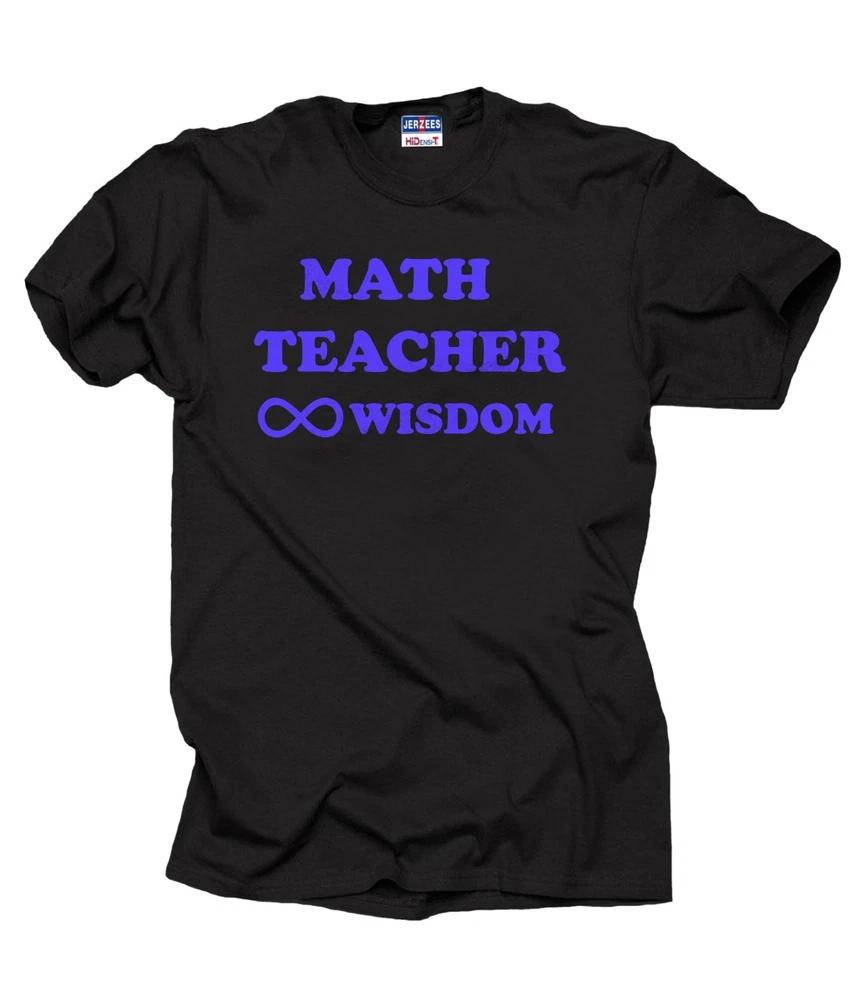 Math Teacher TShirt Gift For Teacher Math Teacher Wisdom Sign Tee Shirt S