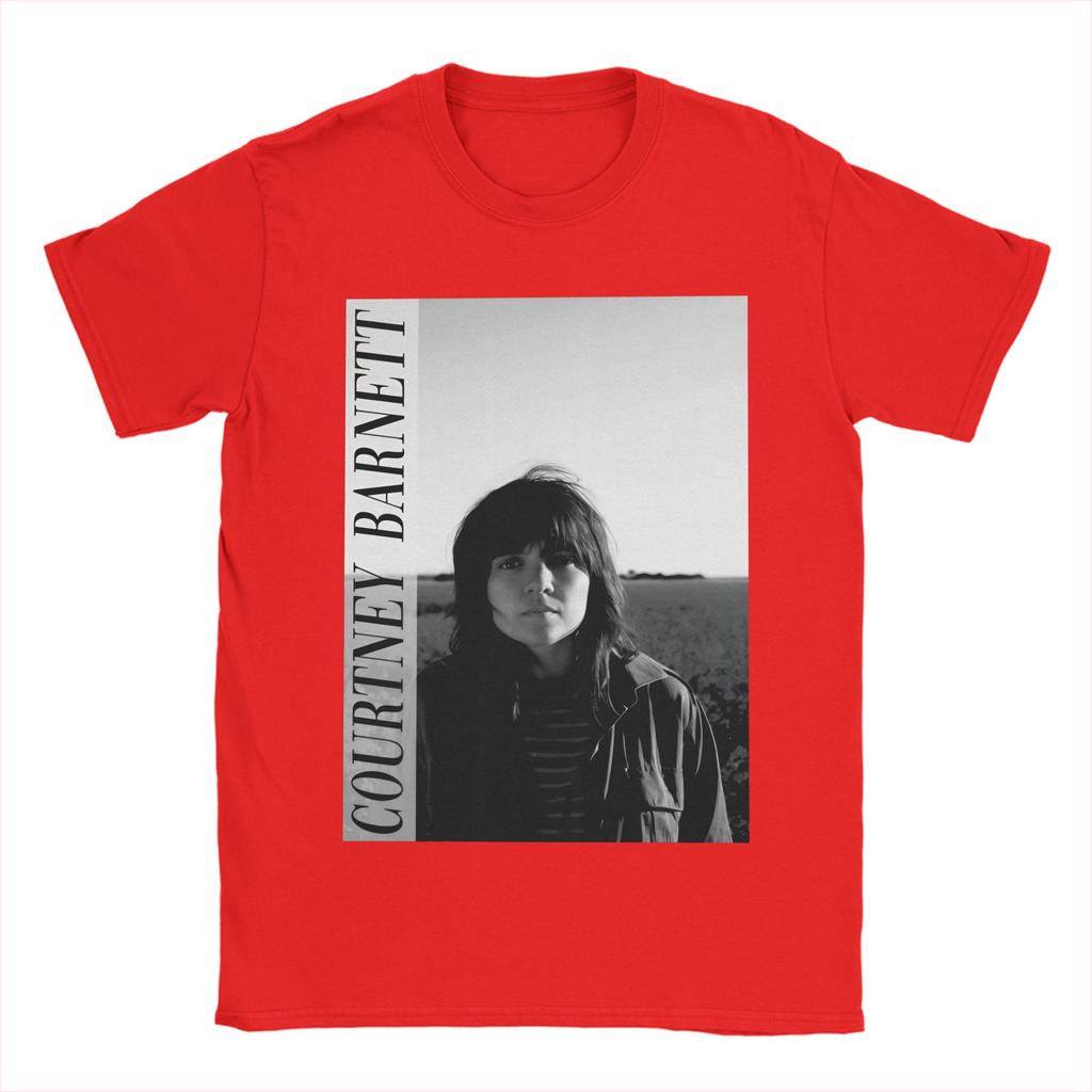 Courtney Barnett Australian Singer TShirt for Unisex Vintage 100 Cotton Tees Crew Neck Short Sleeve T Shirt Graphic Clothes