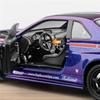 1/24 Nissan Skyline Ares GTR GT-R R34 Alloy Sports Car Model Diecast Metal Track Racing Car Vehicle Model Sound and Light Kids Toy Gift