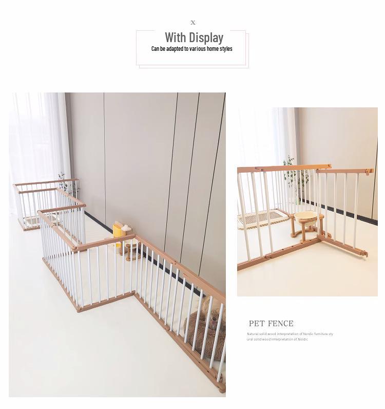 Meng Xiao Bao Indoor Octagonal Dog Fence - Small Pet Guardrail Cage