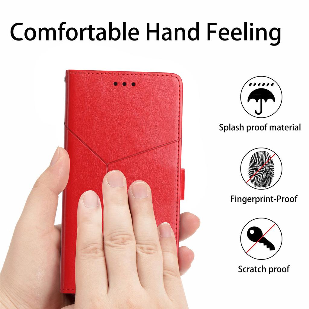 For Oppo Reno13 5G (Global) Case with Wrist Strap Y Shaped Lines Imprint Leather Phone Cover