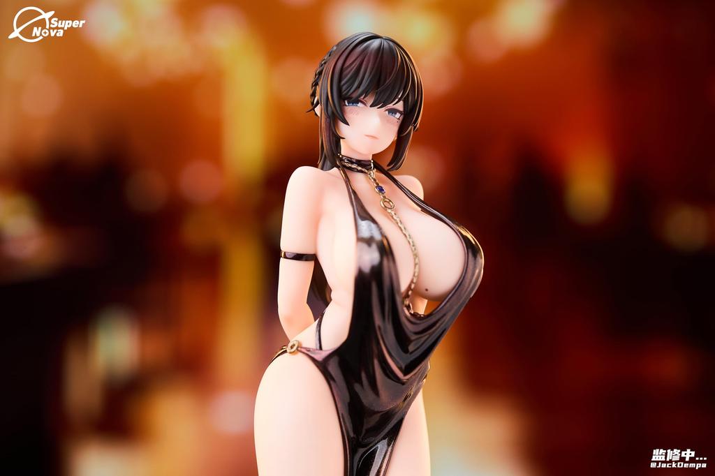 BEAR PANDA x SUPER NOVA Shiho Miyamae Party Dress Scale PVC ABS Painted Complete Figure Ver. 1/6 &